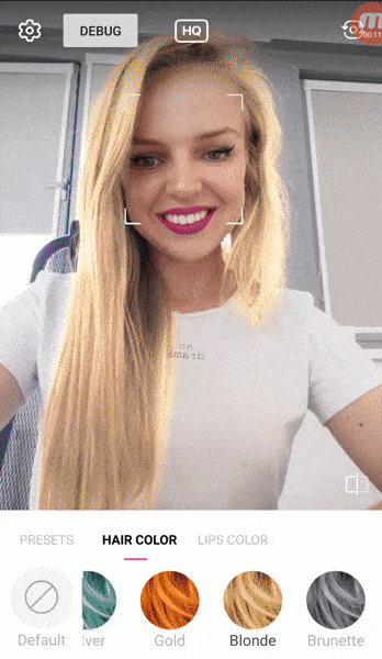 hair and lips recoloring ar beauty sdk