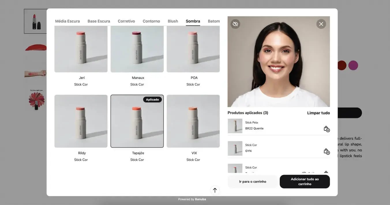 boca rosa virtual try-on