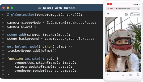 face tracking software zapworks