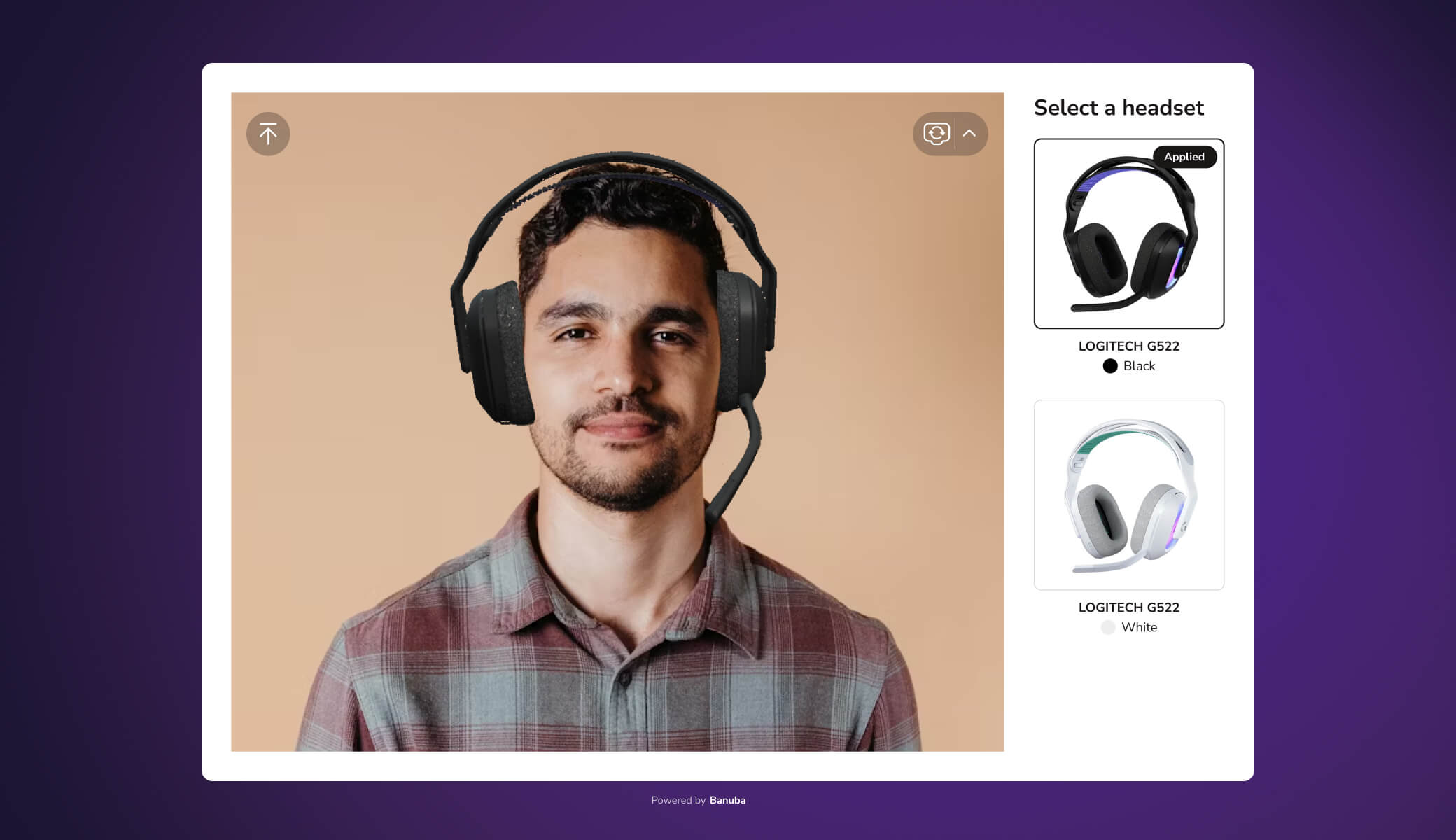 banuba headset try-on