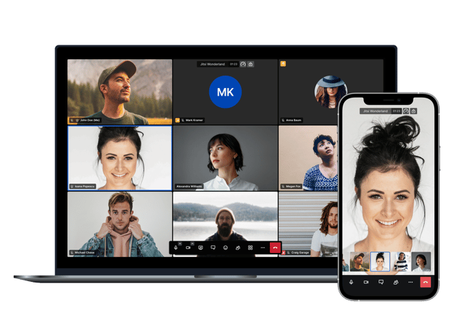 jitsi video conferencing api screenshots