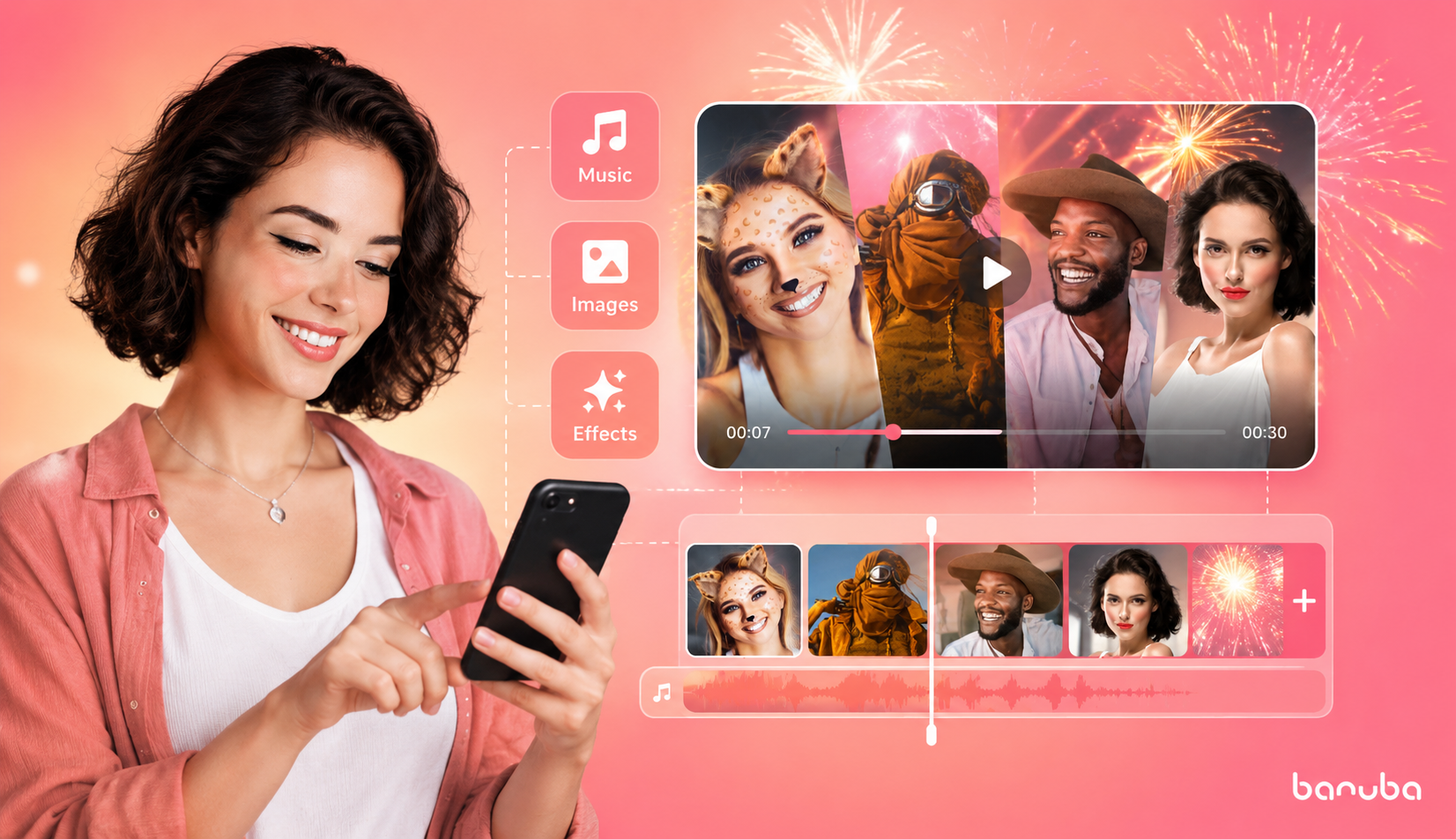 banuba video editor sdk template builder